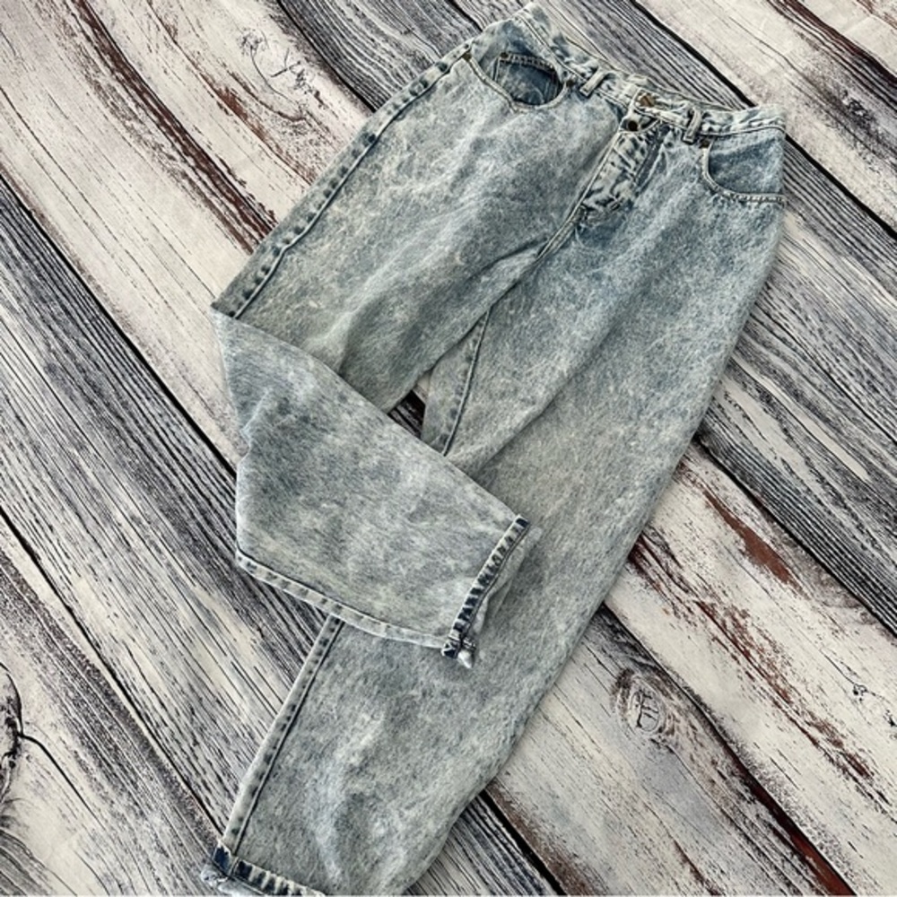 Gitano 80’s Vintage Acid Wash High Rise Jeans - Picture 2 of 12